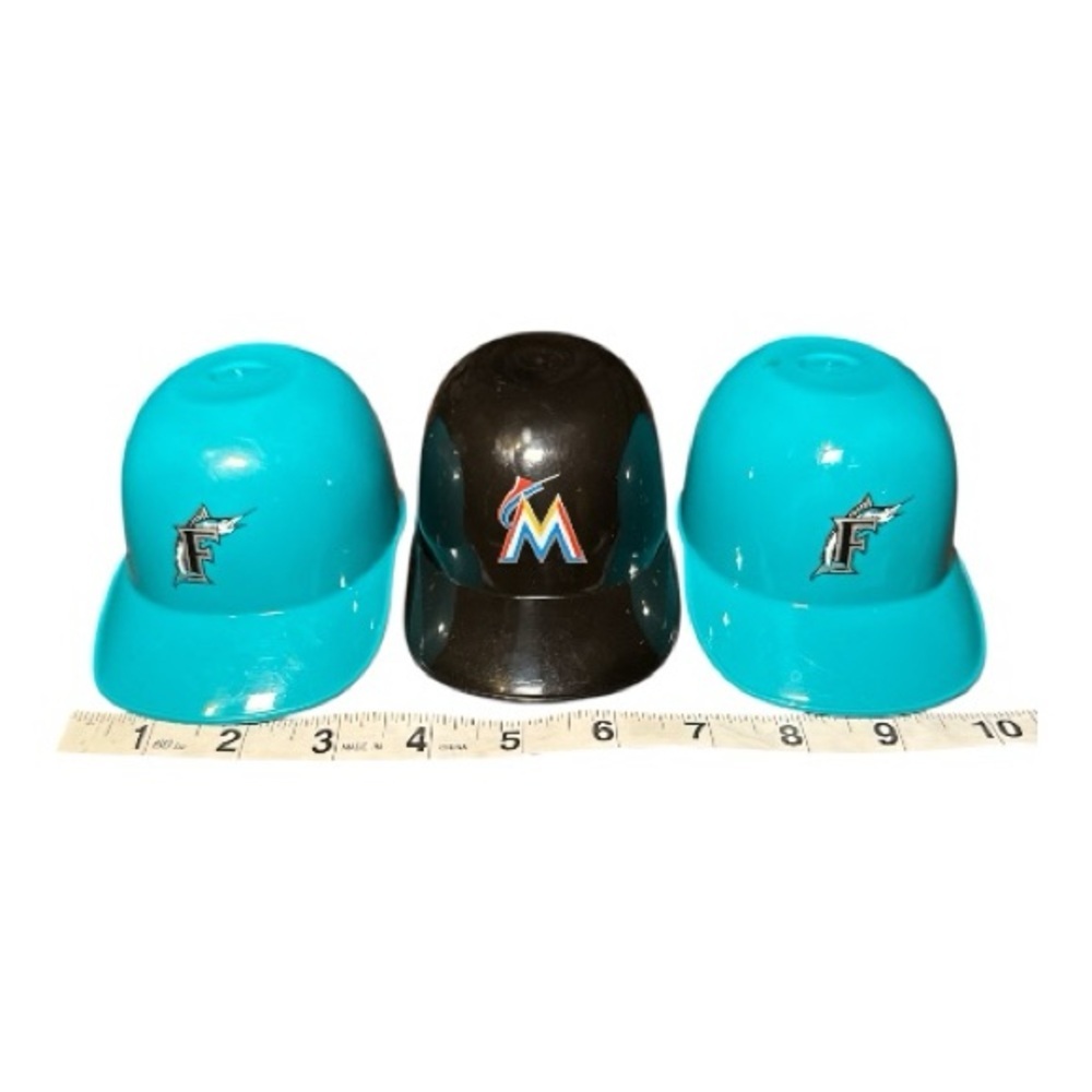 Vintage Florida Marlins & Miami Marlins Mini Baseball Helmet Bundle